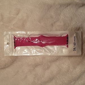 NWT, Dark Pink, Apple Smartwatch Replace. Wristband, Button Snap Close., 38/40MM